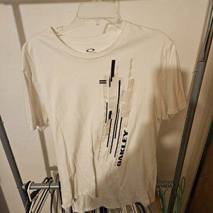 White graphic t-shirt from Oakley